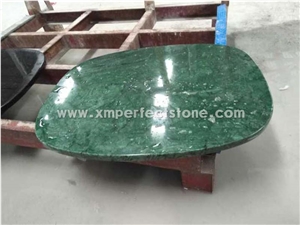 Verde Guatemala Marble Coffee Table Top,Round/Oval/Rectangle/Square Table Top Design,Green Table Tops
