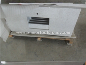 White Quartz Stone Countertop/White Quartz Kitchen Counter Top/Quartz Countertop