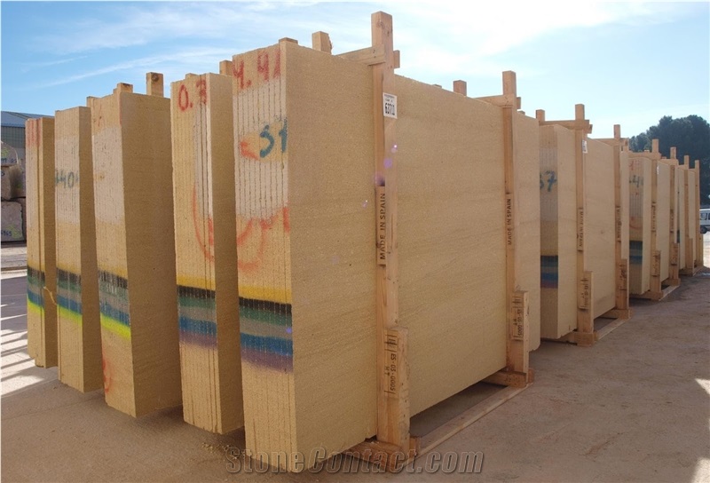 Albamiel Slabs, Niwalla Yelow, Amarillo Fósil Stone Type