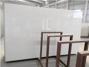 Nano Crystallized Glass Stone Tiles for Interior Decoration, Pure White Slabs and Tiles,Artificial Stone