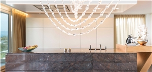 Breccia Imperiale Brazil Exotic Quartzite Kitchen Counter Top