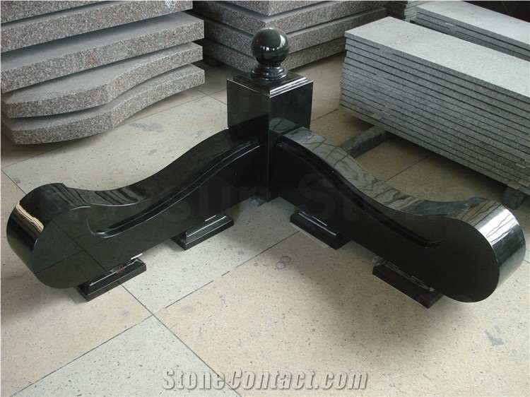 Black Monumental Border/Works/Kerbs/Plinth Grave Accessories Graveyard Products
