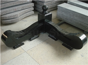 Black Monumental Border/Works/Kerbs/Plinth Grave Accessories Graveyard Products
