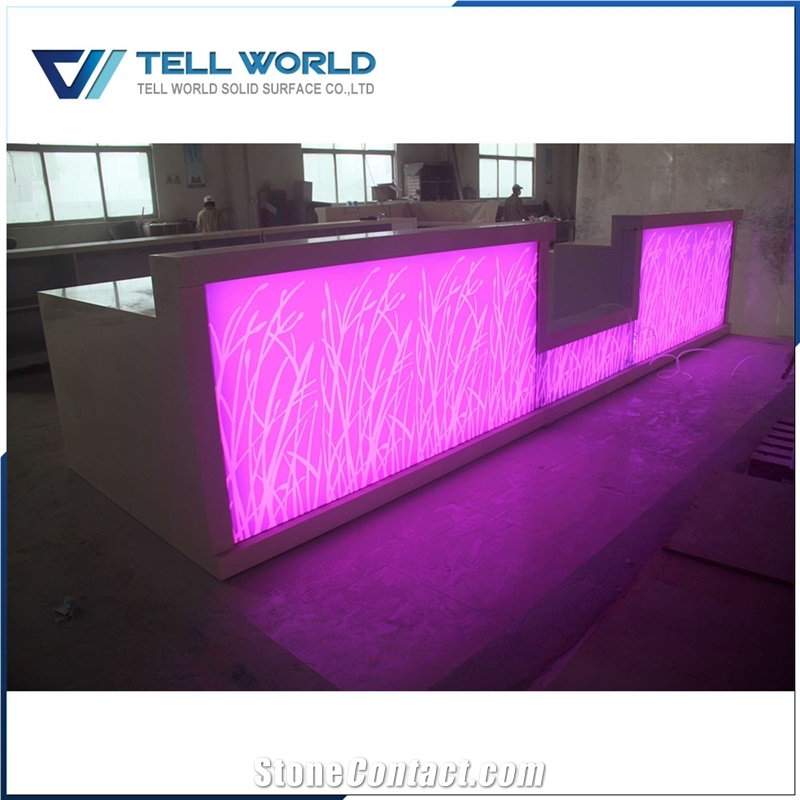High Modern Pure Acrylic Restaurant Bar Counter Design