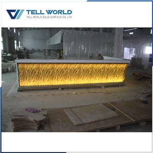 Translucent Panel with Led Lighting Commercial Bar Counter for Sale
