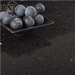Black Galaxy Quartz Stone Big Slab