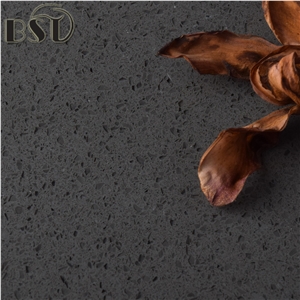 Factory Direct Dark Gray Quartz Stone Solid Surface