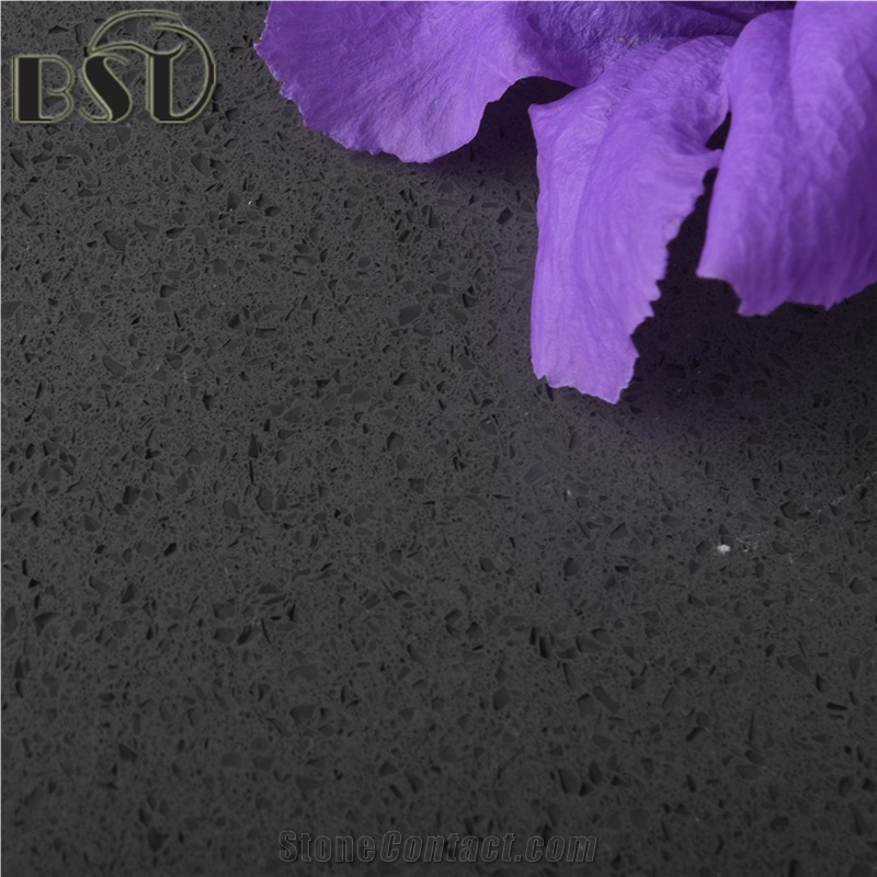 Factory Direct Dark Gray Quartz Stone Solid Surface