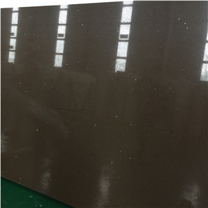 Galaxy Artificial Stone Quartz in Brown More Durable Than Granite