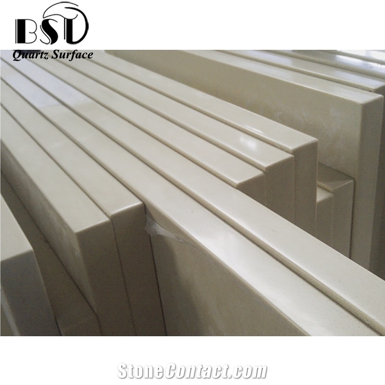 Yellow Artificial Quartz Stone Countertops for Indoor Kitchen,Quartz Table Tops,Quartz Worktops