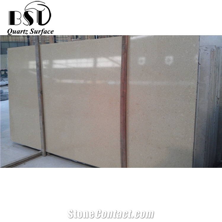 Yellow Artificial Quartz Stone Countertops for Indoor Kitchen,Quartz Table Tops,Quartz Worktops