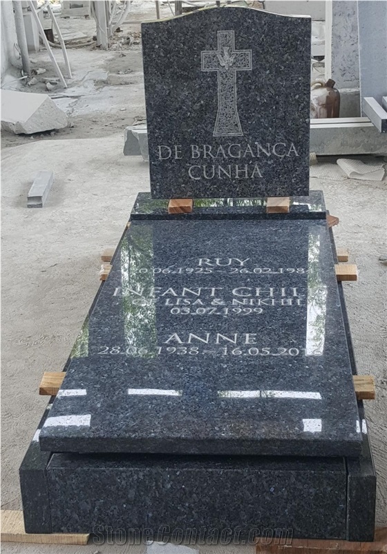 Blue Pearl Granite Monuments/Tombstones
