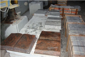 Multicolour Red Books Shaped Grave Markers
