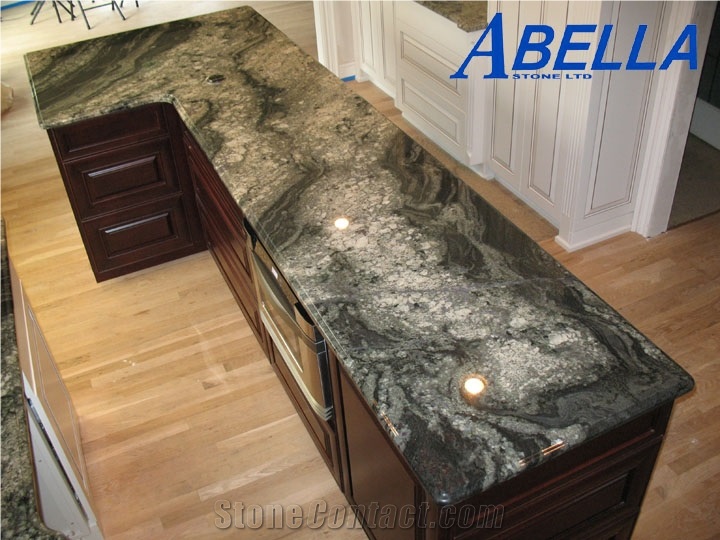 Abella Dellirium Granite Kitchen with Island in Sterling Heights, Mi