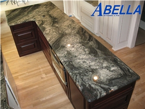 Abella Dellirium Granite Kitchen with Island in Sterling Heights, Mi