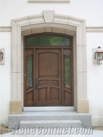 Michigan Limestone Arches, Entrance, Ornaments