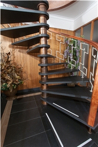 Black Slate Steps, Porto Slate Staircase