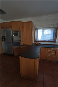 Custom Slate Countertops, Ardosia De Valongo Black Slate Kitchen Countertops