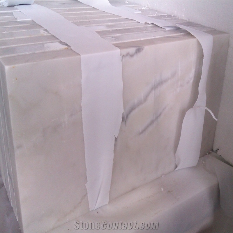 Polished and Honed 30x60cm(12”X24”) China Bianco Carrara White Marble Flooring Tile,Guangxi White Marble Outdoor Tile,China White Marble Cut to Size