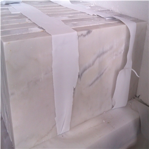 Polished and Honed 30x60cm(12”X24”) China Bianco Carrara White Marble Flooring Tile,Guangxi White Marble Outdoor Tile,China White Marble Cut to Size