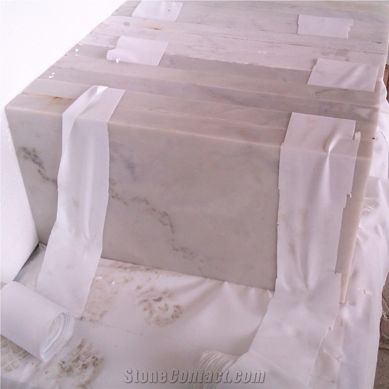 Polished and Honed 30x60cm(12”X24”) China Bianco Carrara White Marble Flooring Tile,Guangxi White Marble Outdoor Tile,China White Marble Cut to Size