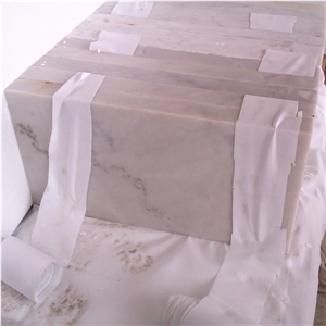 Polished and Honed 30x60cm(12”X24”) China Bianco Carrara White Marble Flooring Tile,Guangxi White Marble Outdoor Tile,China White Marble Cut to Size