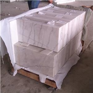 Polished and Honed 30x60cm(12”X24”) China Bianco Carrara White Marble Flooring Tile,Guangxi White Marble Outdoor Tile,China White Marble Cut to Size