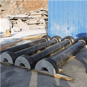 Polished White Marble Hollow Column,White Marble Roman Columns,Stone Fluted Columns, Marble Corinthian Columns, Marble Roman Pillar