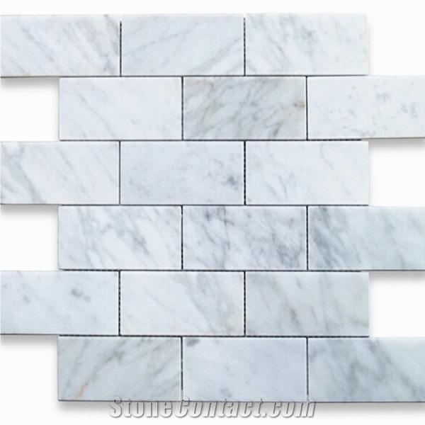 White Marble Tile,Carrara Marble Mosaic Border,Hexagon Stone Mosaic Wall Tile,White Carrara Mosaic Waterjet,Polished Pure White Marble Mosaic