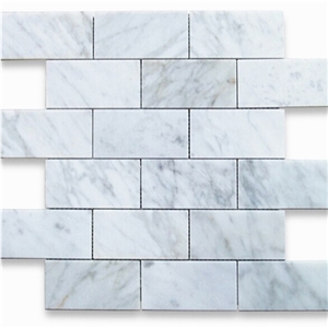White Marble Tile,Carrara Marble Mosaic Border,Hexagon Stone Mosaic Wall Tile,White Carrara Mosaic Waterjet,Polished Pure White Marble Mosaic