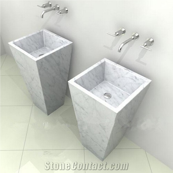 White Marble Washing Basin,Carrara Marble Vessel Sink,White Carrara Round Bowl,Natural Stone Bathroom Basin Sink,Bianco Carrara Marble Round Sink