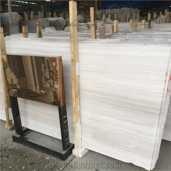 Wooden Grain Marble Floor Tile,White Wood Vein Marble Wall