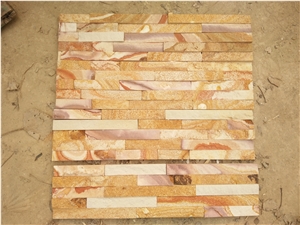 Sandstone Culture Stone, Stacked Stone Panel, Wall Cladding , Thin Stone Veneer , Exposed Wall Stone , Ledge Stone