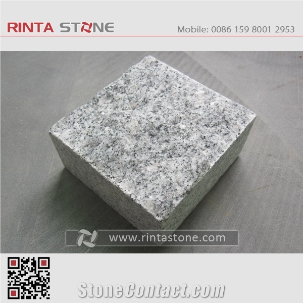 G603 New Padang Crystal White Granite Bianco Sesame Gray Grey Garden Cubestone Paving Cube Stone Pavers Paving Sets Cobble