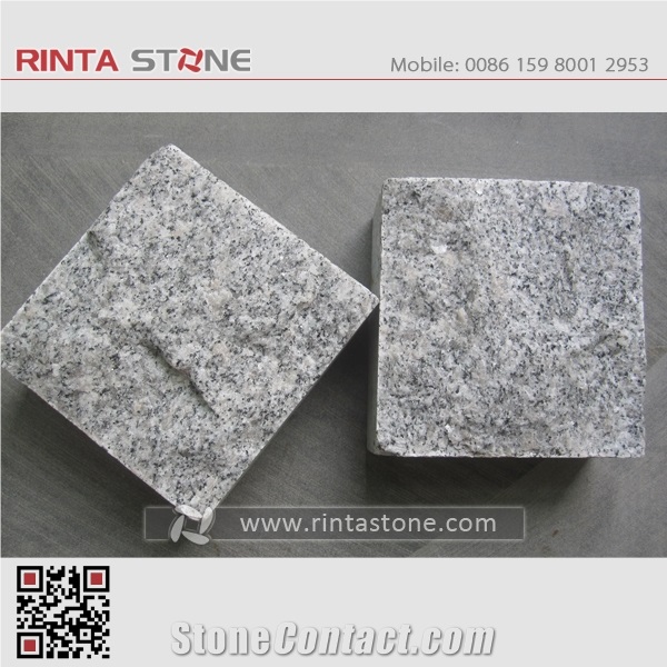 G603 New Padang Crystal White Granite Bianco Sesame Gray Grey Garden Cubestone Paving Cube Stone Pavers Paving Sets Cobble