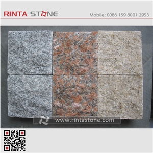 G603 New Padang Crystal White Granite Bianco Sesame Gray Grey Garden Cubestone Paving Cube Stone Pavers Paving Sets Cobble