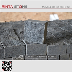 G603 New Padang Crystal White Granite Bianco Sesame Gray Grey Garden Cubestone Paving Cube Stone Pavers Paving Sets Cobble
