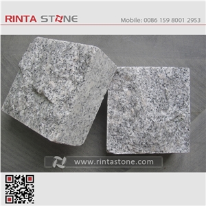 G603 New Padang Crystal White Granite Bianco Sesame Gray Grey Garden Cubestone Paving Cube Stone Pavers Paving Sets Cobble