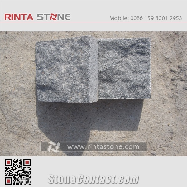 G603 New Padang Crystal White Granite Bianco Sesame Gray Grey Garden Cubestone Paving Cube Stone Pavers Paving Sets Cobble