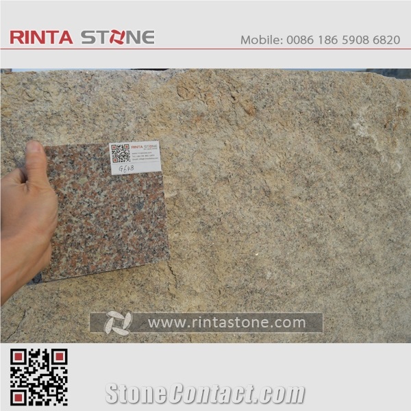 G648 Crystal Queen Rose Pink Granite Quarry Blokcs