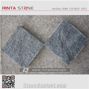G654 Dark Grey Granite Sesame Black Nero Impala Gray Basalt Garden Cubestone Paving Cube Stone Pavers Paving Sets Cobble