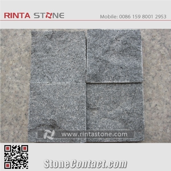 G654 Dark Grey Granite Sesame Black Nero Impala Gray Basalt Garden Cubestone Paving Cube Stone Pavers Paving Sets Cobble