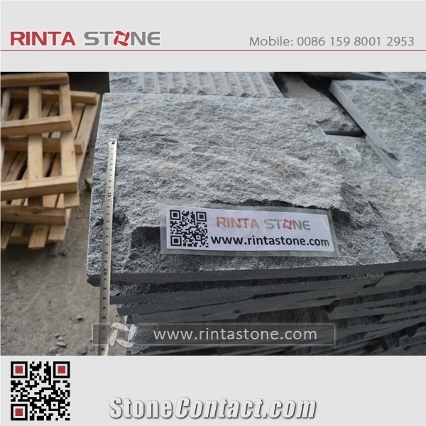 G654 Dark Grey Granite Sesame Black Nero Impala Gray Basalt Garden Cubestone Paving Cube Stone Pavers Paving Sets Cobble
