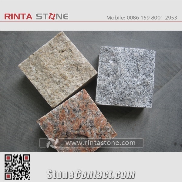 G654 Dark Grey Granite Sesame Black Nero Impala Gray Basalt Garden Cubestone Paving Cube Stone Pavers Paving Sets Cobble