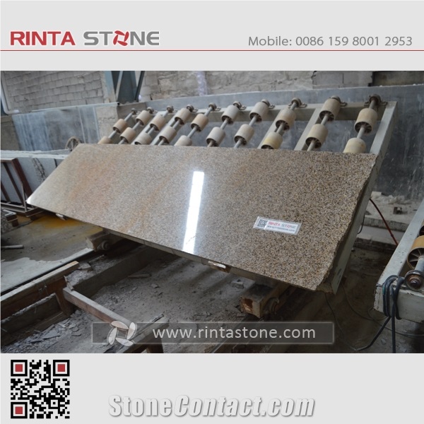 G682 China Natural Cheap Rusty Yellow Granite Shandong G3582 Polished Big Slab Slabs Thin Tiles