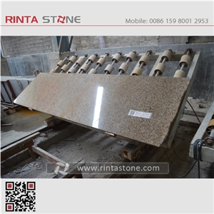 G682 China Natural Cheap Rusty Yellow Granite Shandong G3582 Polished Big Slab Slabs Thin Tiles
