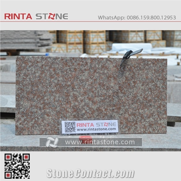 G687 Peach Red Cherry Pink Granite Stone Quarry Blocks