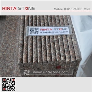 G687 Peach Red Cherry Pink Granite Stone Stairs Steps Risers