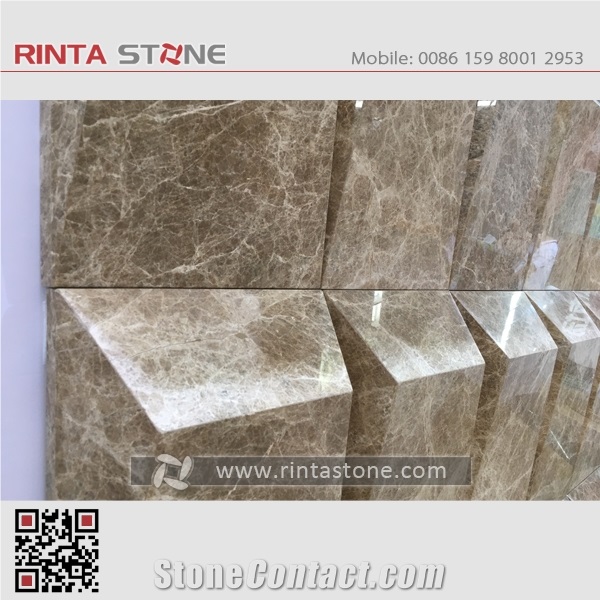 Light Emperador Yellow Natural Buff Beige Coffee Marble for Wall Cladding