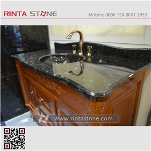 Volga Blue Arctic Galactic Granite Washing Top Basin Bath Worktops